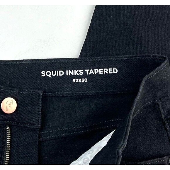 Mugsy Squid Inks Tapered Jeans Mens Size 32 x 28 Black Denim Stretch FLX3NTSQ - Picture 8 of 10